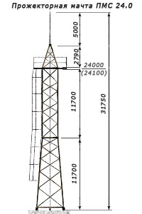 прожекторная мачта 24.0